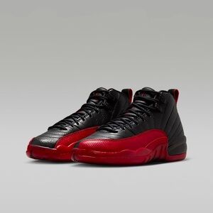 Black and Red High-Top Jordan, gently worn.